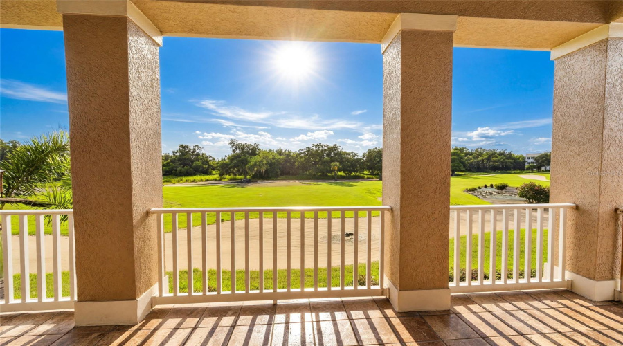 Balcony of Primary Bedroom Facing The Golf Course