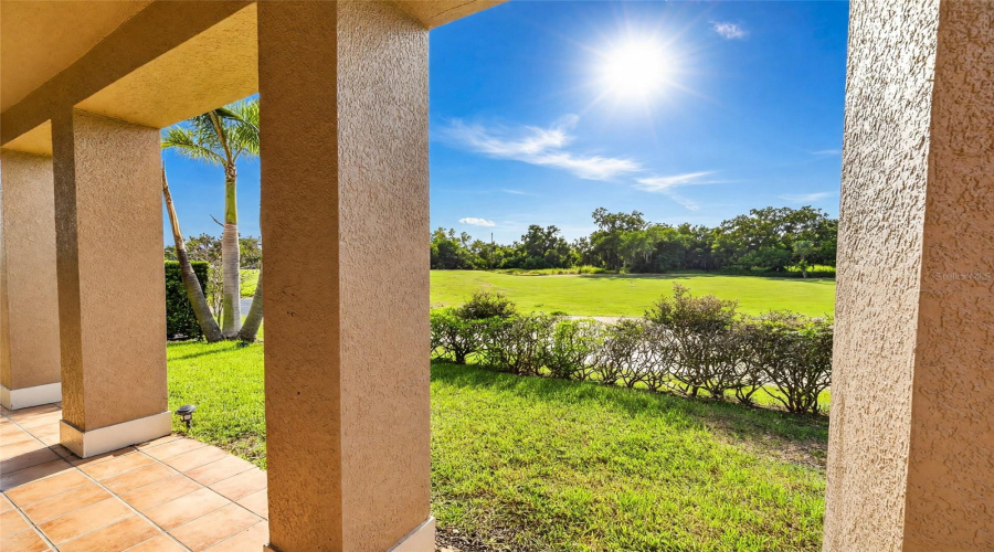 Rear Patio of Main Home Facing the Golf Course