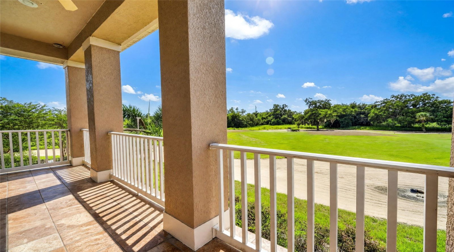Balcony of Primary Bedroom Facing the Golf Course