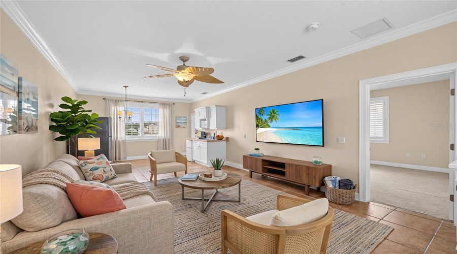 Mother In Law Suite Living Room- Virtually Staged
