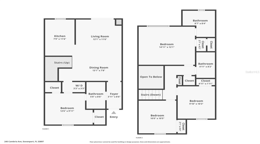 DAVENPORT, Florida 33897, 4 Bedrooms Bedrooms, ,3 BathroomsBathrooms,Residential,For Sale,CAMBRIA,0,MFRO6429966