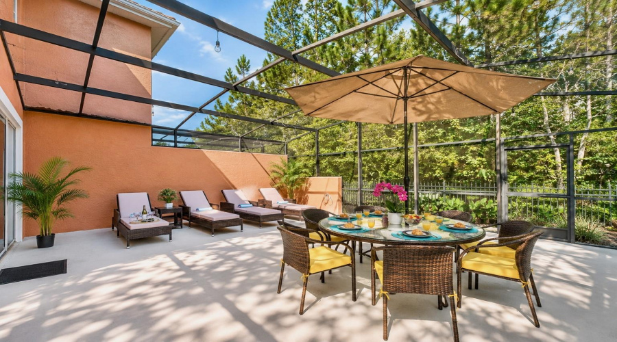 Screened-in Patio overlooking Conservation