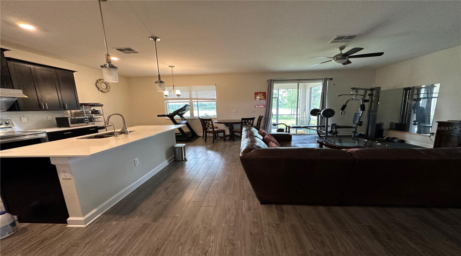 Living room and Kitchen combo