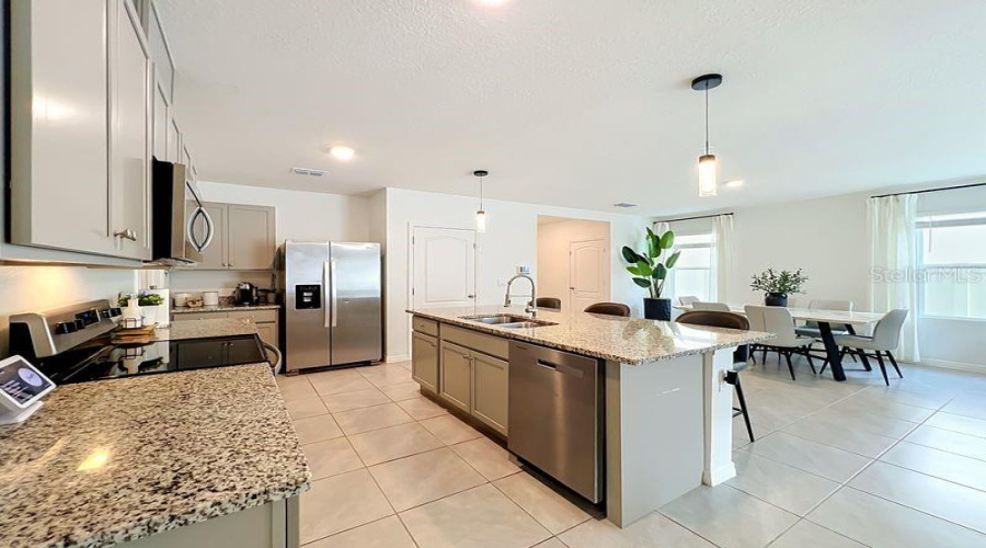 Kitchen and Partial Dining Room View