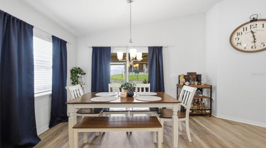 Dining Area filled with Natural Light