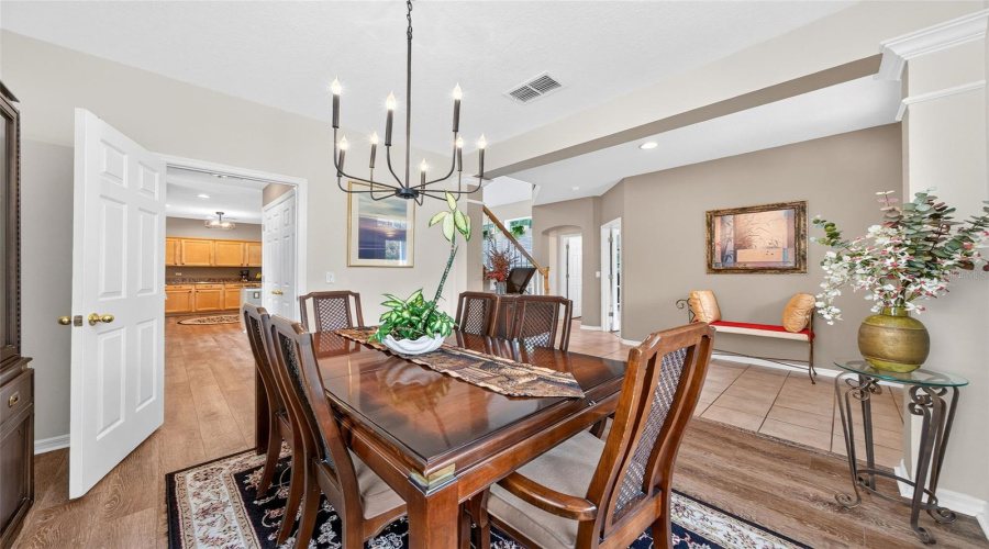 View from Dining Room into Kitchen