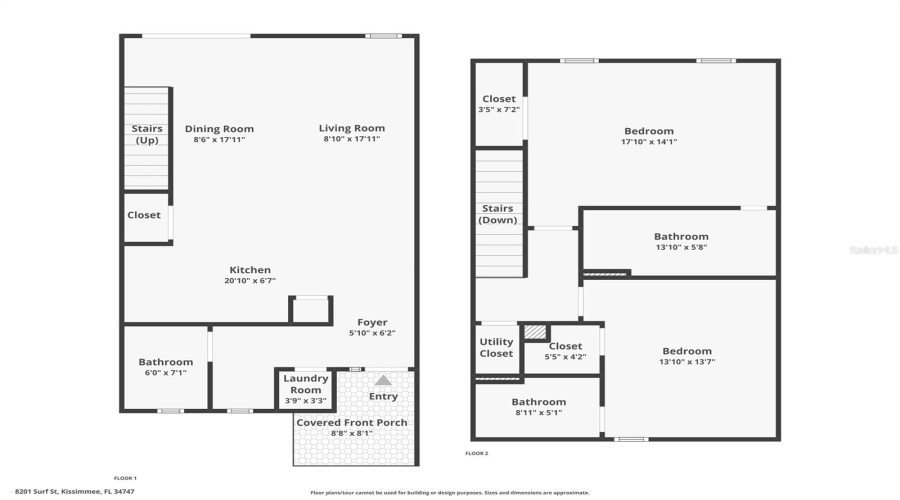 KISSIMMEE, Florida 34747, 2 Bedrooms Bedrooms, ,2 BathroomsBathrooms,Residential,For Sale,SURF,0,MFRS5155480
