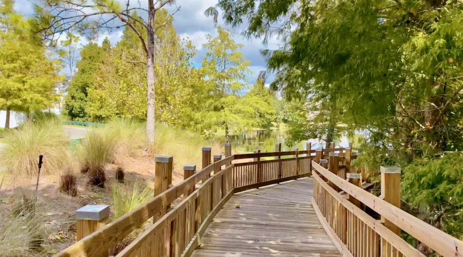 Take the boardwalk trail to Downtown Celebration!