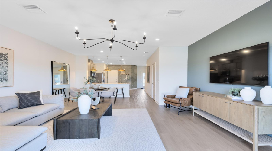 Model Home Design Only. Pictures and furnishings are for illustrative purposes only. Elevations, colors and options may vary. Furniture is for model home staging only.