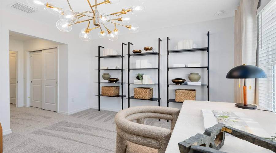 Model Home Design Only. Pictures and furnishings are for illustrative purposes only. Elevations, colors and options may vary. Furniture is for model home staging only.