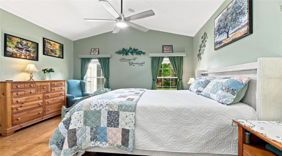 En Suite Primary Bedroom has Cathedral Ceiling