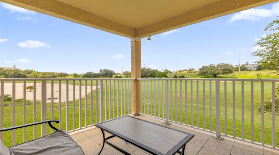 private balcony end unit of community