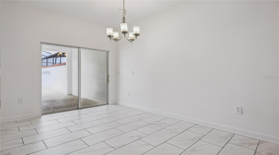 Dining Area with Sliders