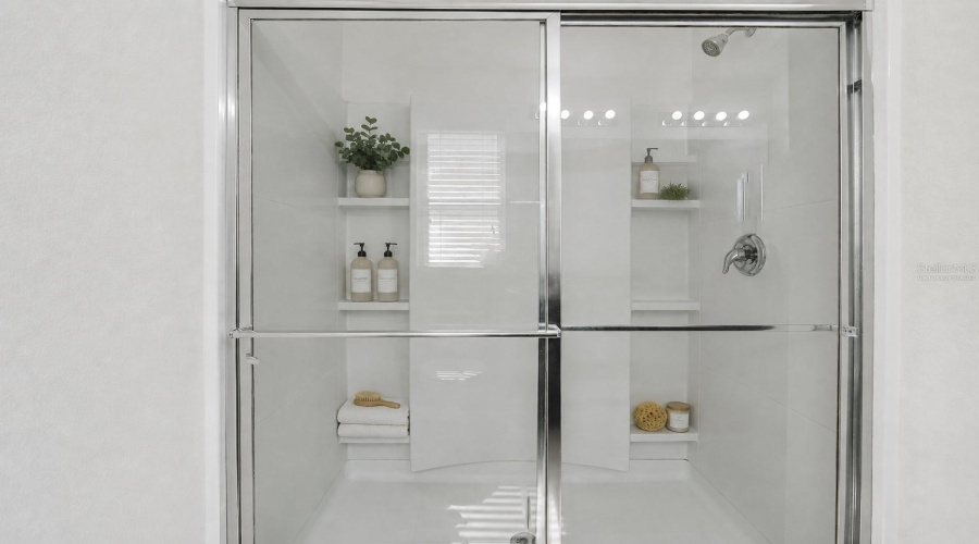 Primary Shower - Virtually Staged