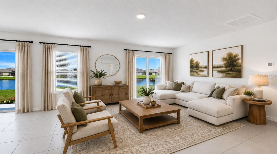 Living Room - Virtually Staged