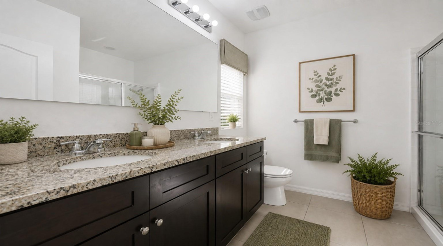 Primary Bathroom - Virtual Staged