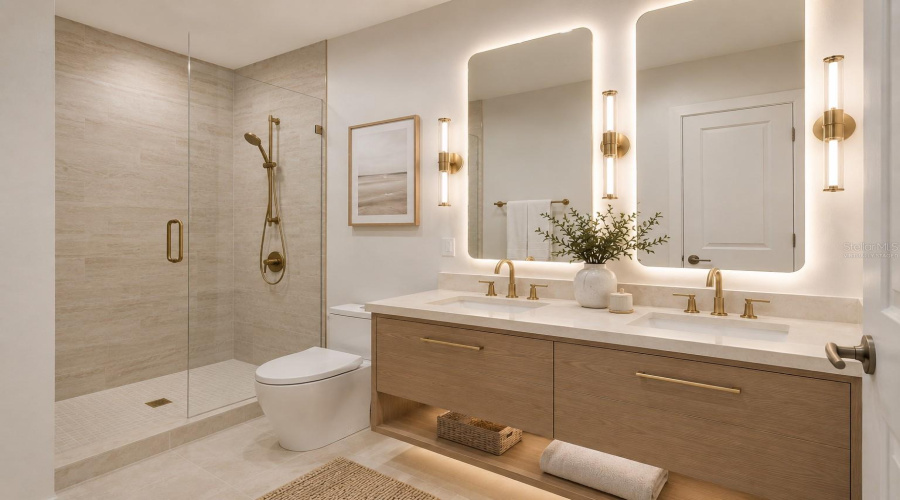 *Some marketing images have been AI-assisted and virtually staged to illustrate the property’s potential layout, design, use of space, and possible aesthetic enhancements. Certain photos may include digitally enhanced visualization of furnishings, décor, finishes, landscaping, or cosmetic elements for marketing and illustrative purposes only. Actual property conditions, features, finishes, fixtures, and appearance may vary, and buyers are encouraged to independently inspect the property to verify all present conditions.*