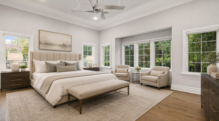 Virtually Staged-Primary Bedroom
