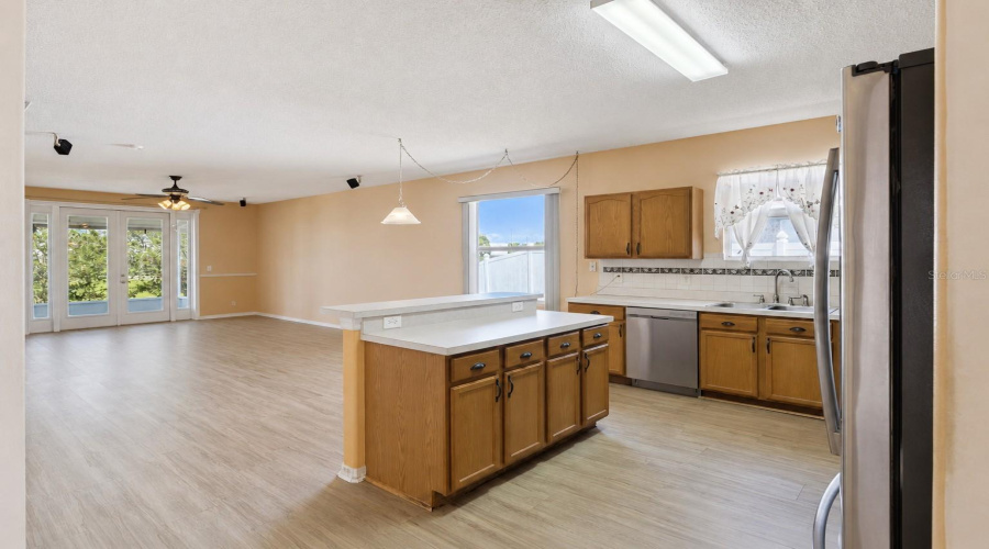 Kitchen And Family Room