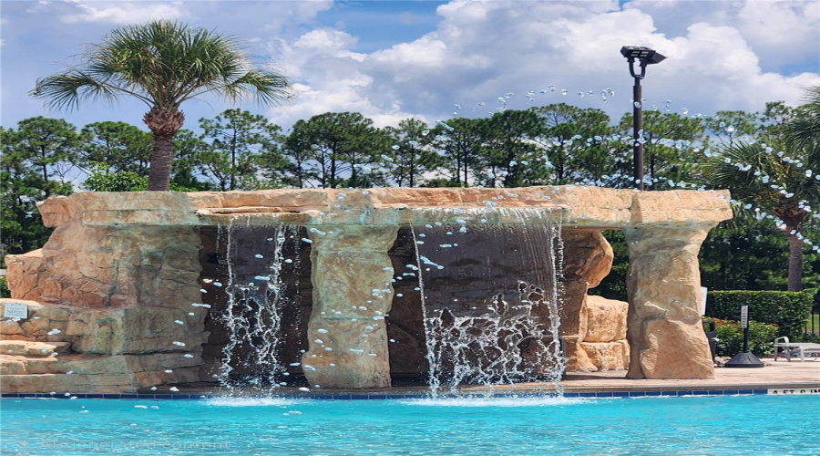Waterfall And Fountain