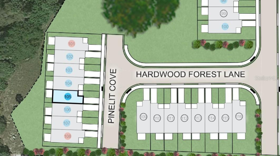 7117 Pinelit Cove Site Map