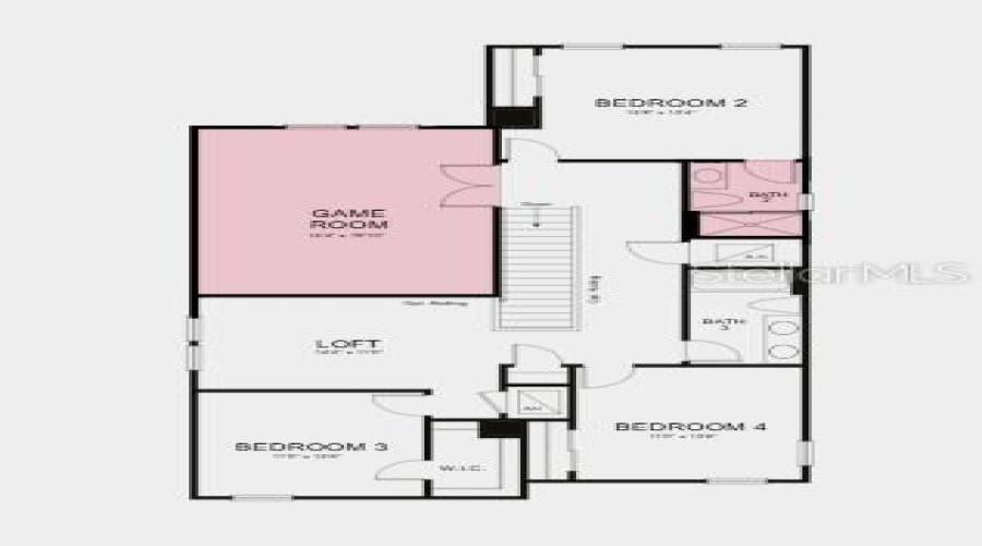 Floor 2 ~ Additional Highlights Include: Gourmet Kitchen, Game Room, Pocket Sliding Glass Door At Great Room, 8' Interior Doors, Single Pocket Door At Primary Suite To Bath, Refrigerator, Washer And Dryer, Shower In Place Of Tub At Secondary Bath