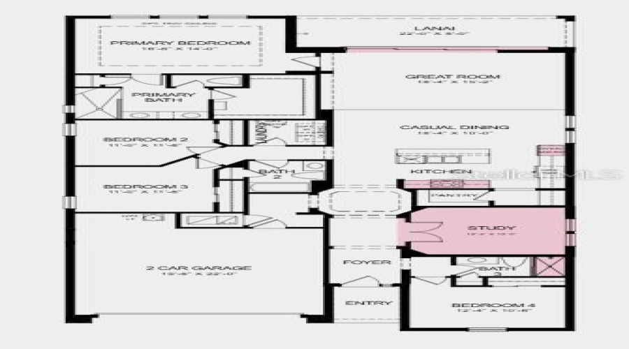 Floor Plan - Additional Highlights Include: Keyless Pad For Garage Door, Pre-Plum For Future Laundry Tub, And Outdoor Kitchen Rough-In