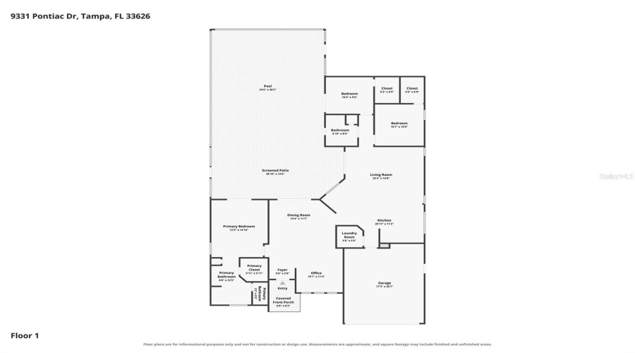 Tampa, Florida 33626, 3 Bedroom Bedrooms, ,2 Bathroombathrooms,Residential,For Sale,Pontiac,0,Mfrtb8541741