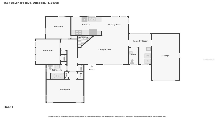 Dunedin, Florida 34698, 3 Bedroom Bedrooms, ,1 Bathroombathrooms,Residential,For Sale,Bayshore,0,Mfrtb8538257