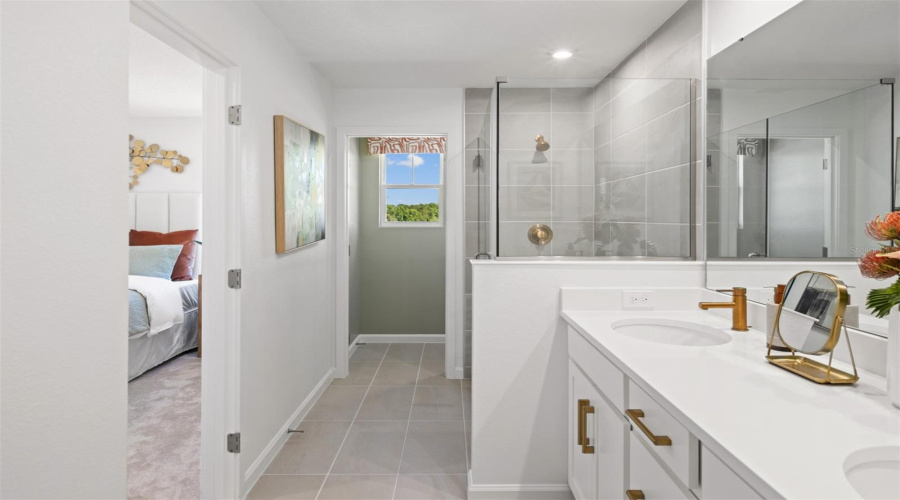 Hickory Grove Aurora Model Primary Bathroom
