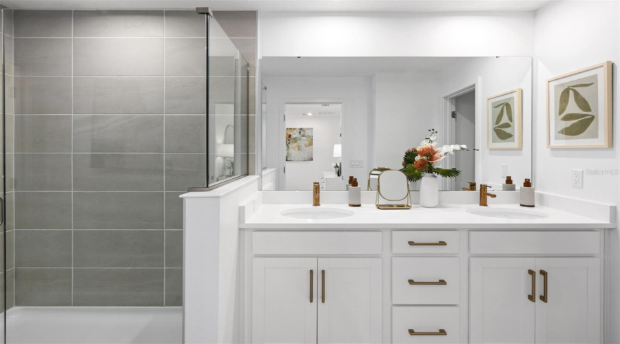Hickory Grove Aurora Model Primary Bathroom