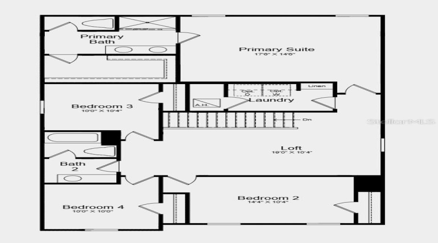 Second Floor Plan - Additional Highlights Include: Extended Lvp Flooring On 1St Floor, Window Blinds Throughout The Whole House, Included Appliance Package, And Garage Door Opener