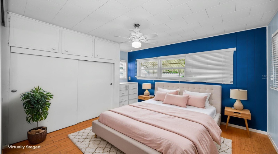 Virtually Staged Primary Bedroom