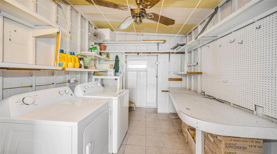 Laundry Area In The Shed Off The Carport