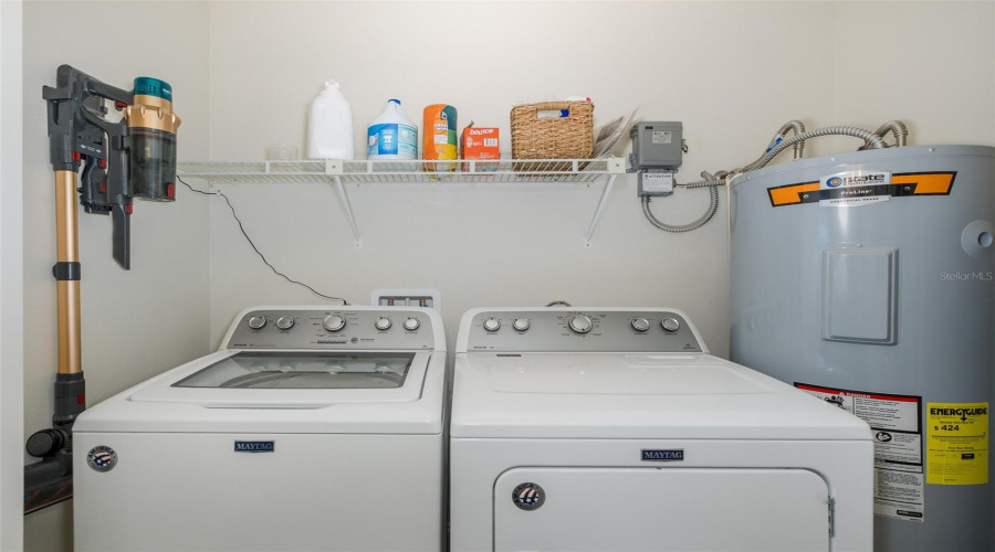 Laundry Closet In Half Bathroom