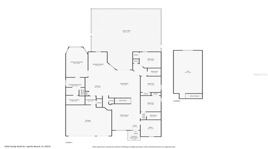 Apollo Beach, Florida 33572, 4 Bedroom Bedrooms, ,3 Bathroombathrooms,Residential,For Sale,Sandy Shell,0,Mfrtb8536465
