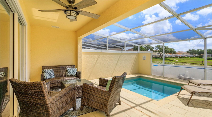 Private Screened-In Patio And Pool Area Ideal For Entertaining And Enjoying Florida Outdoor Living Year-Round.