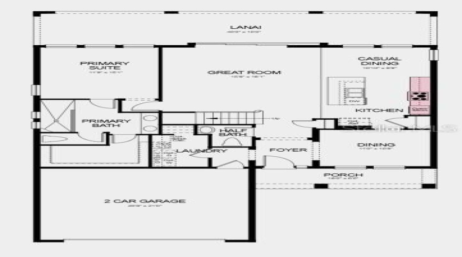 Floor 1 ~ Additional Highlights Include: 8' Interior Doors, Shower In Place Of Tub At Bath 2, And Stainless Steel Undermount Single Bowl Kitchen Sink