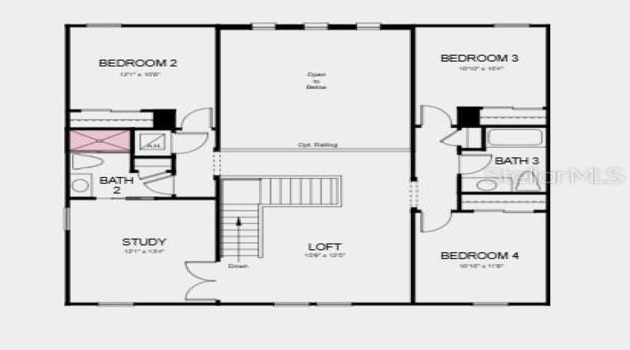 Floor 2 ~ Additional Highlights Include: 8' Interior Doors, Shower In Place Of Tub At Bath 2, And Stainless Steel Undermount Single Bowl Kitchen Sink