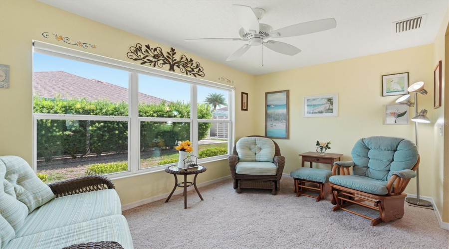 Lanai Under Air Open To The House.
