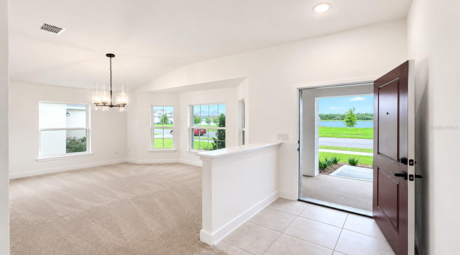 Dinning Room With Window Bay