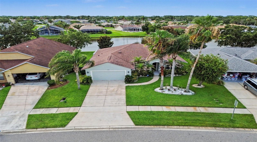 Aerial View Of Front Yard
