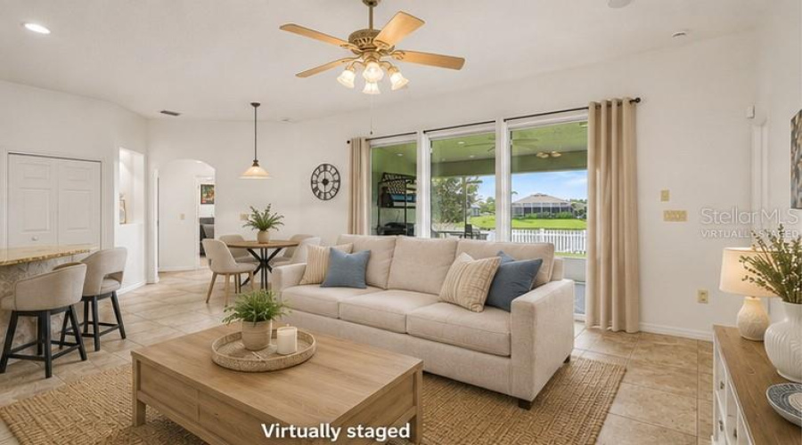 Virtually Staged Living Room