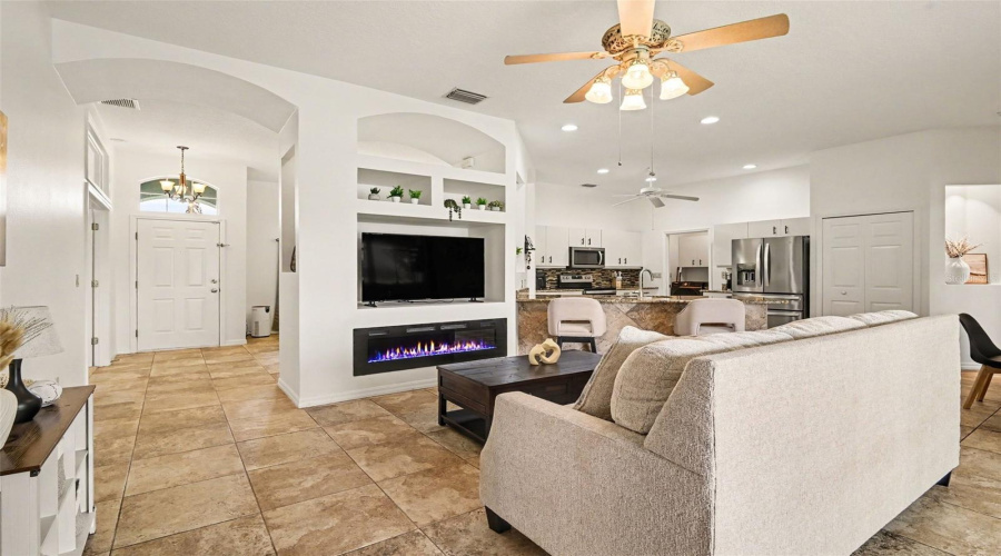 Actual Living Room With Fireplace