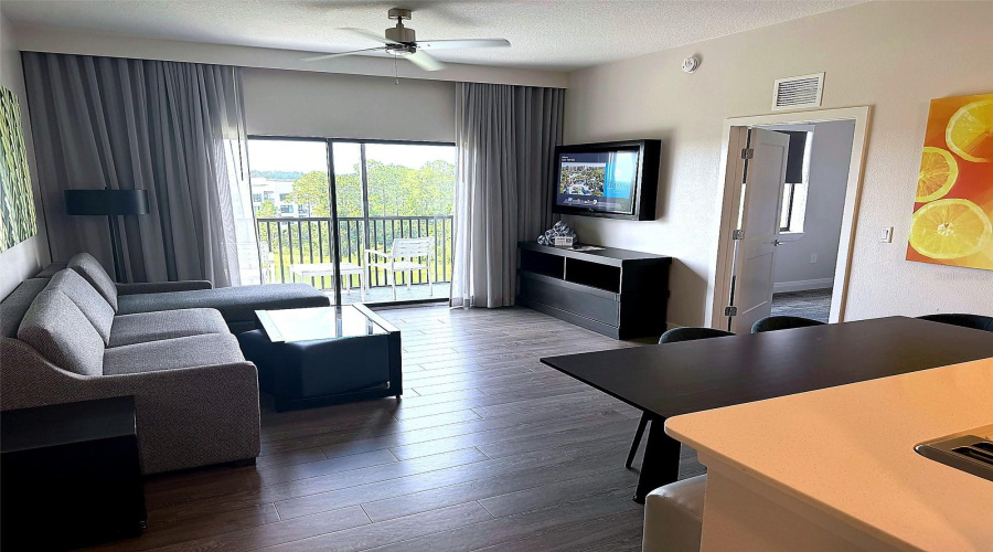 Living Room With Foldout Couch