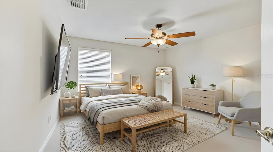 Bedroom 2 - Virtually Staged