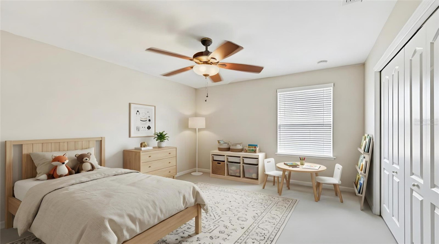 Bedroom 3 - Virtually Staged
