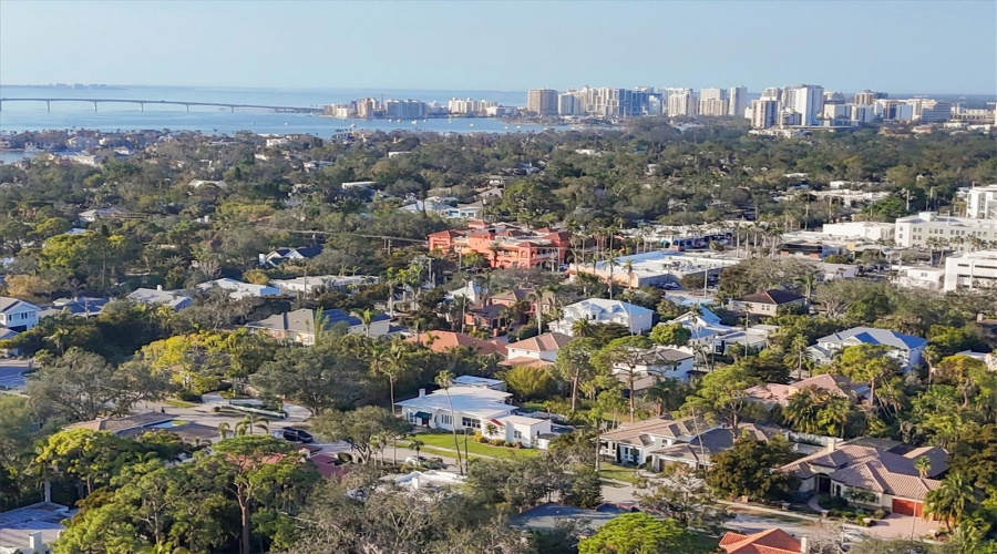 Arial Image To Downtown Sarasota