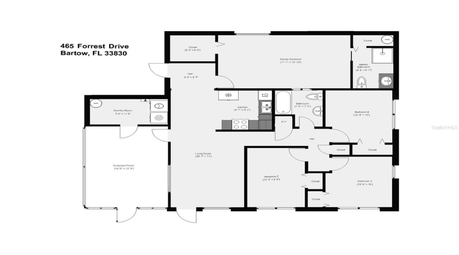 Bartow, Florida 33830, 4 Bedroom Bedrooms, ,2 Bathroombathrooms,Residential,For Sale,Forrest,0,Mfrl4964544