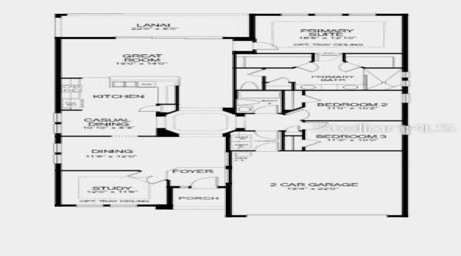 Floor Plan ~ Additional Highlights Include: 8' Interior Doors And Kitchen Pendant Lighting